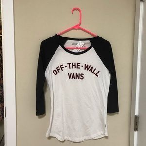 vans baseball tee